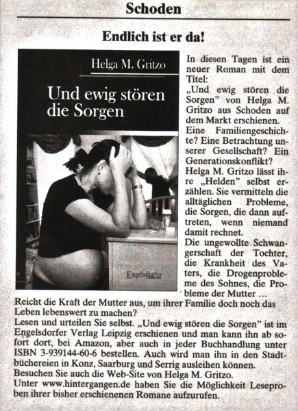 Artikel im Amtsblatt 2006