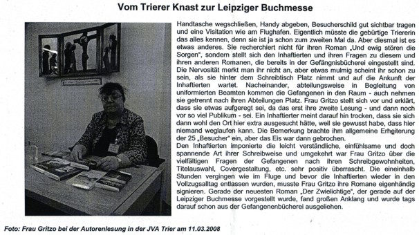Lesung in der JVA in Trier 2008