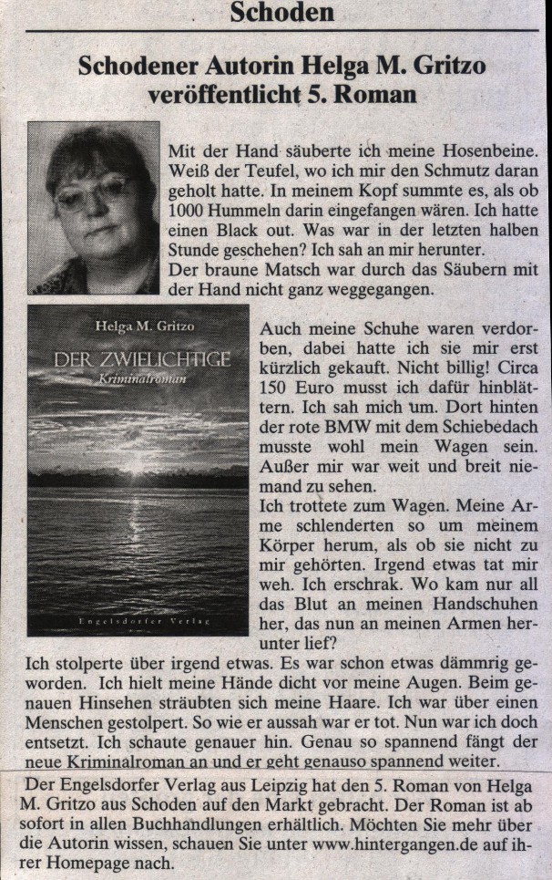 Artikel im Saarburger Amtsblatt 2008